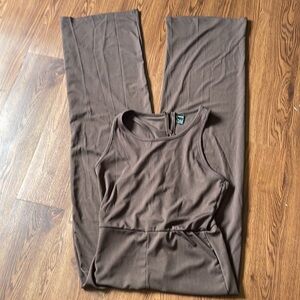 SHEIN JUMPSUIT WIDE LEG BOTTOMS